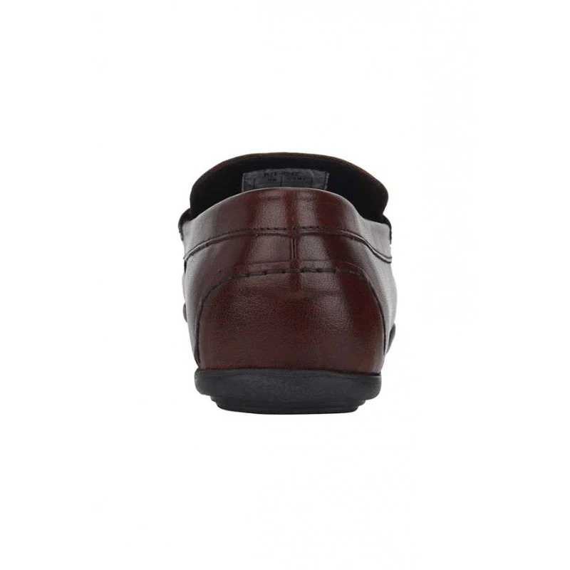 Men Maroon Loafers - Image 6