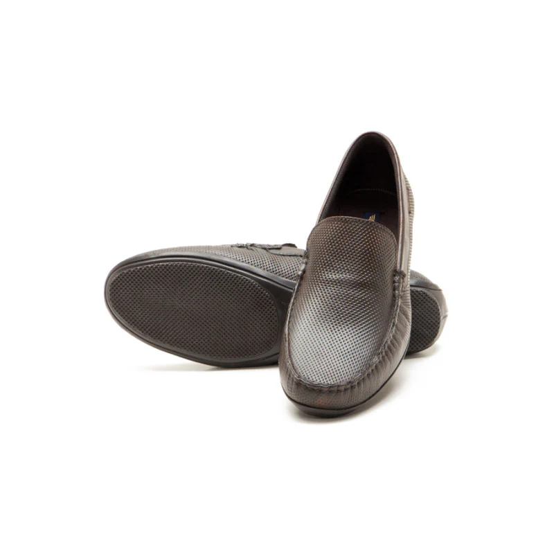 Men Maroon Loafers - Image 3