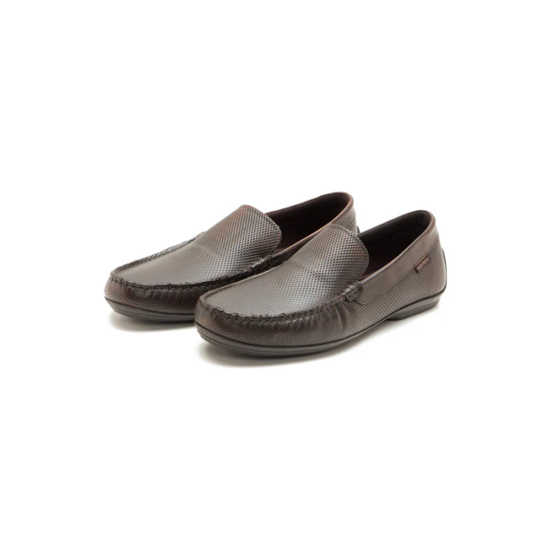 Men Maroon Loafers - Image 4