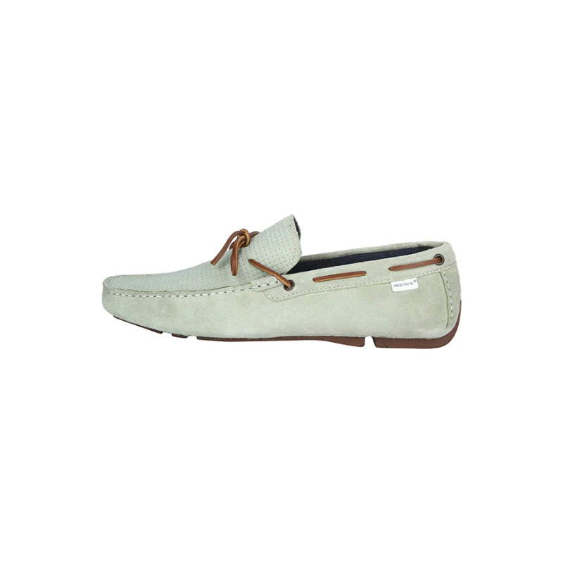 Men Mint Green Driving Shoes - Image 4