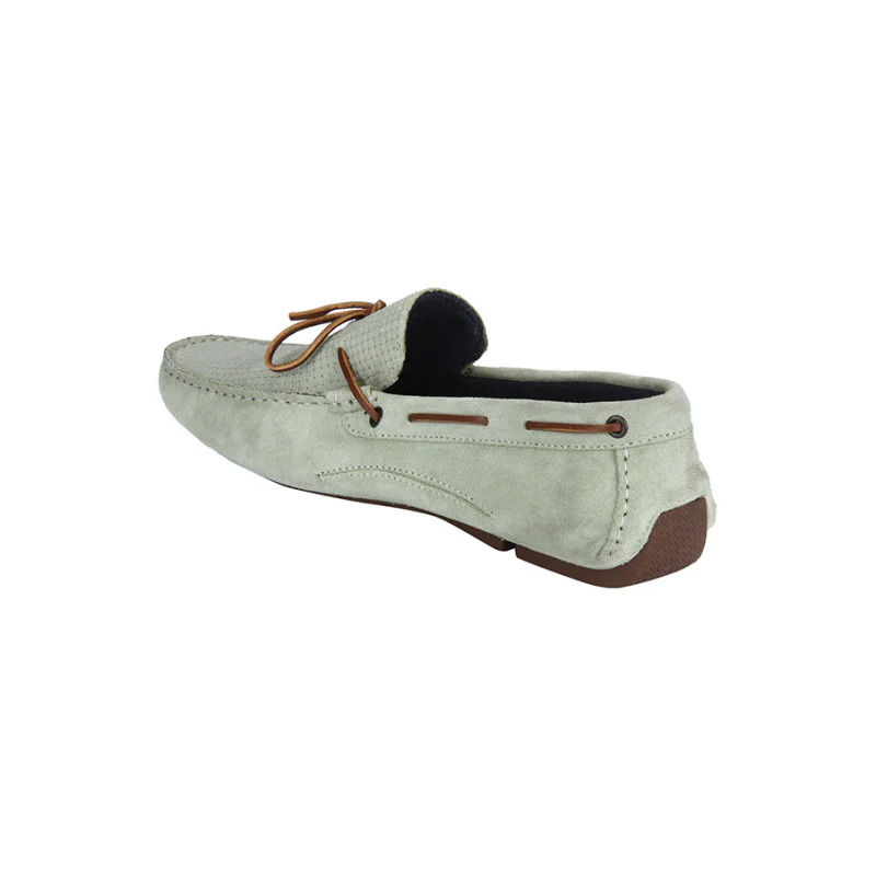 Men Mint Green Driving Shoes - Image 5