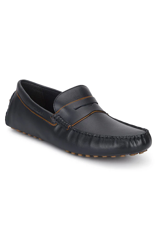 Men Navy Blue Driving Shoes - Image 2