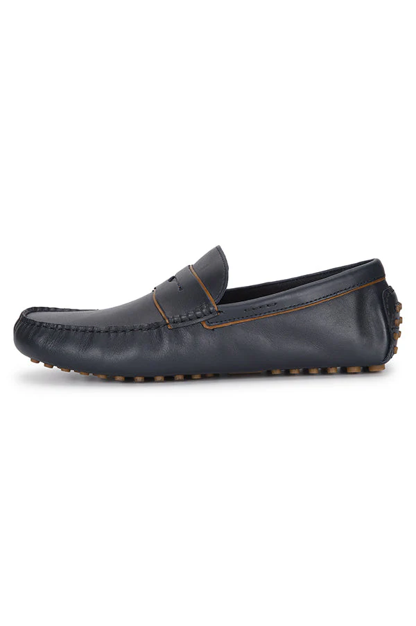 Men Navy Blue Driving Shoes - Image 4