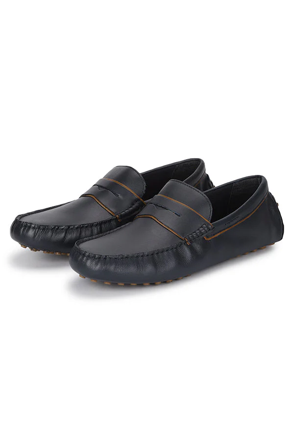 Men Navy Blue Driving Shoes - Image 5