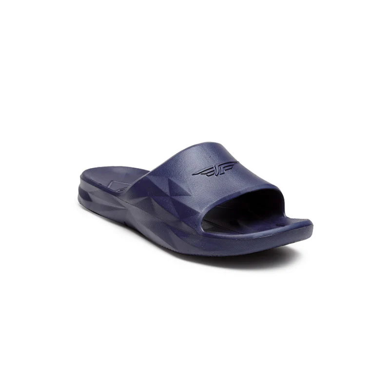 Men Navy Blue Solid Sunnies Sliders - Image 2