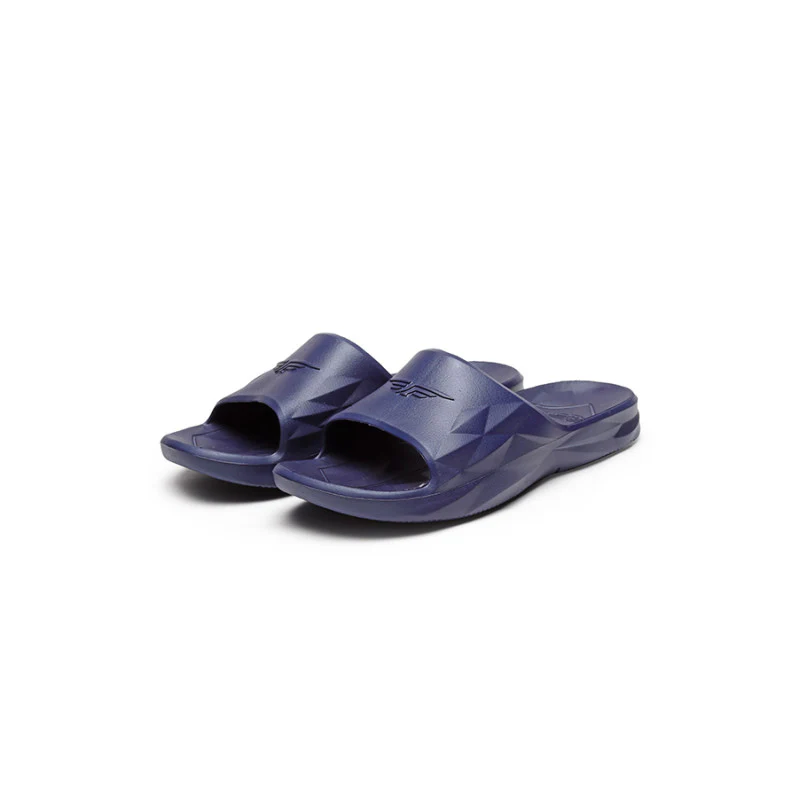 Men Navy Blue Solid Sunnies Sliders - Image 5
