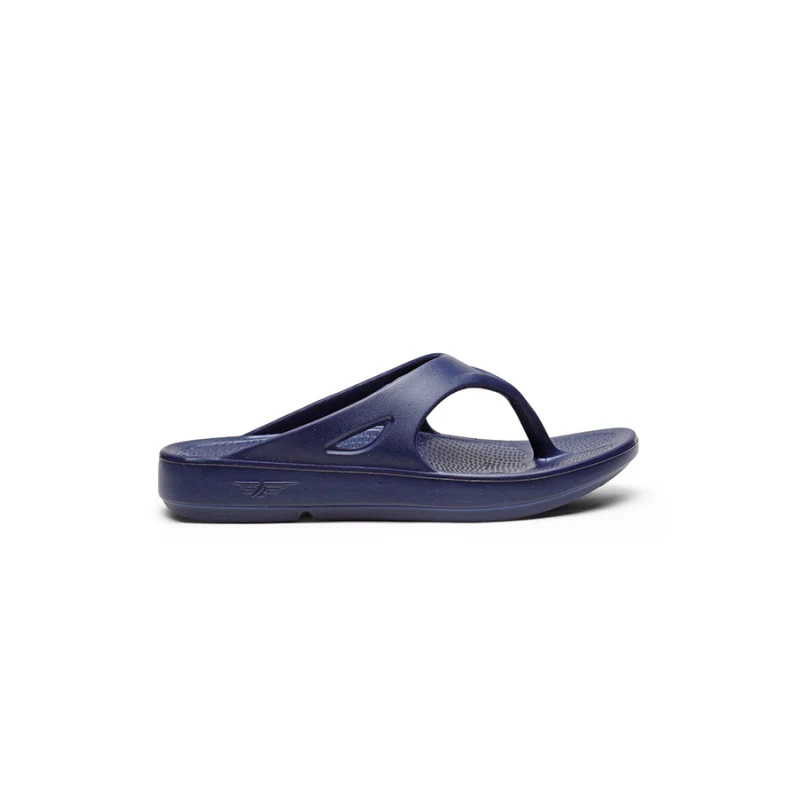 Men Navy Blue Sunnies Thong Flip-Flops - Image 3