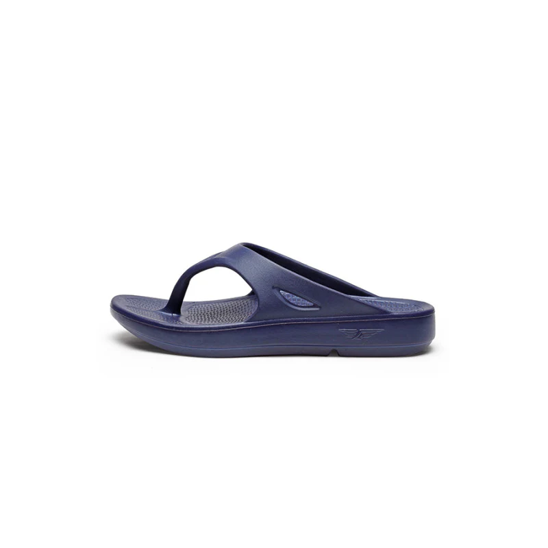 Men Navy Blue Sunnies Thong Flip-Flops - Image 4