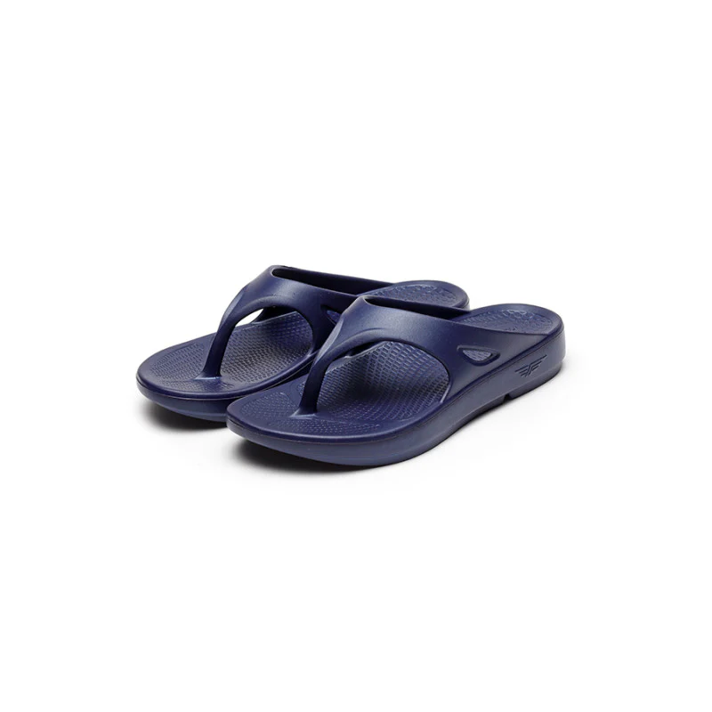 Men Navy Blue Sunnies Thong Flip-Flops - Image 5