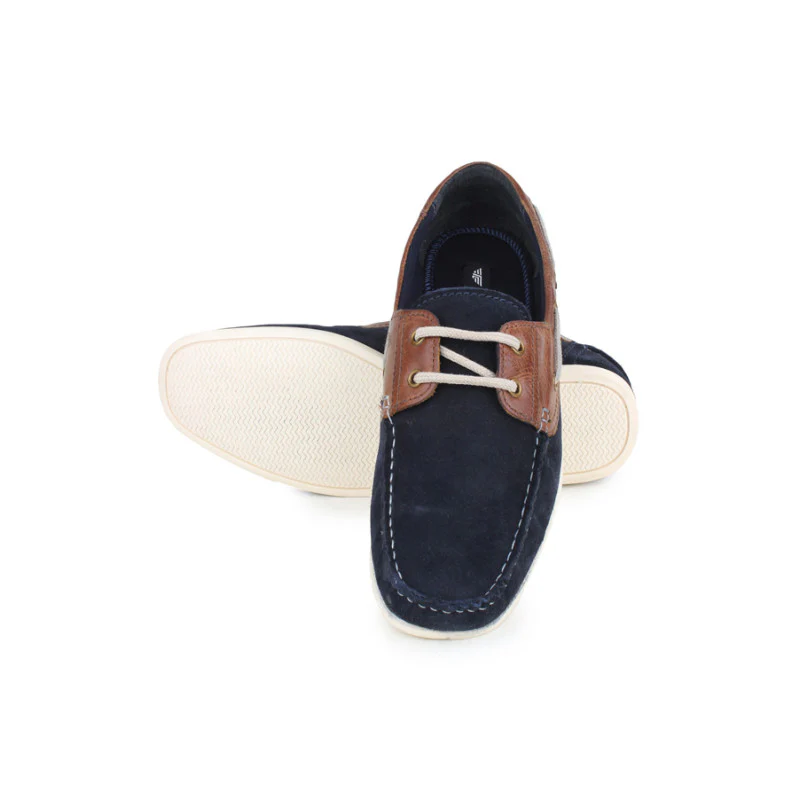 Men Navy Boat Shoes - Image 3