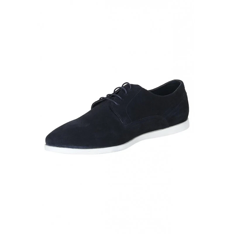 Men Navy Derby Shoes - Image 3