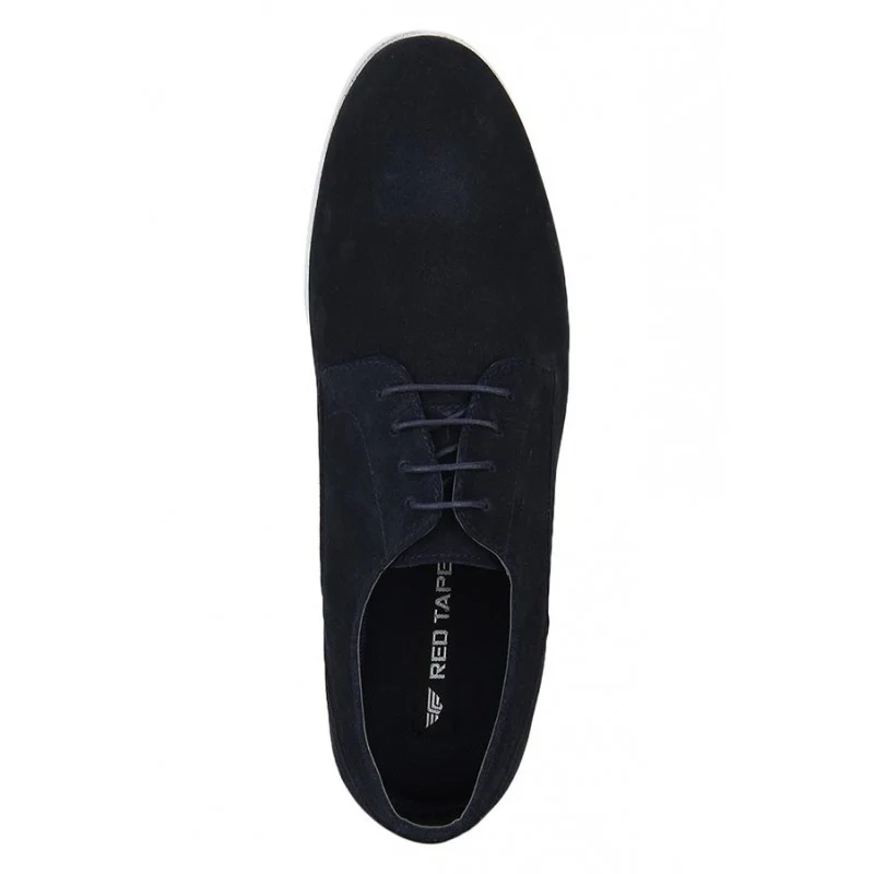 Men Navy Derby Shoes - Image 6