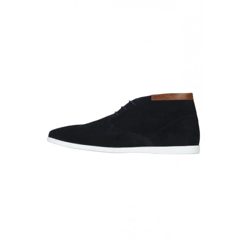 Men Navy Derby Shoes - Image 4