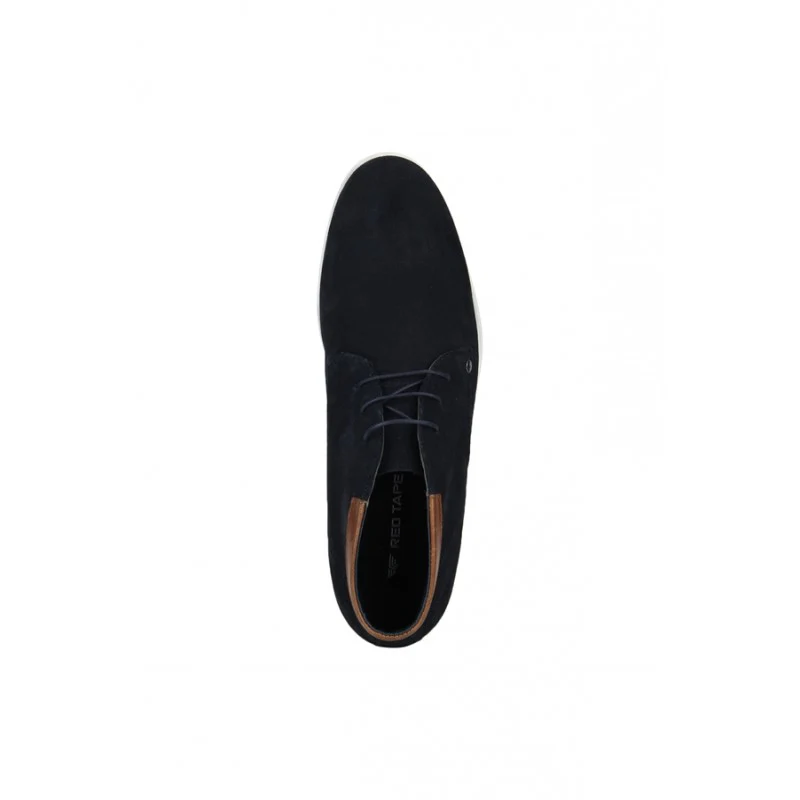 Men Navy Derby Shoes - Image 5