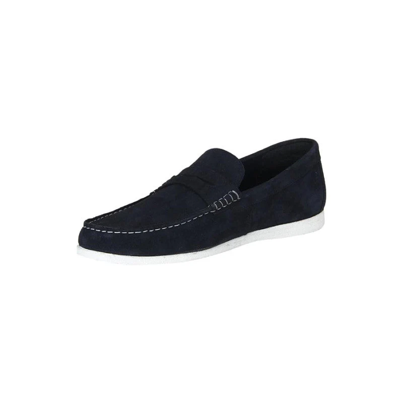 Men Navy Loafers - Image 3