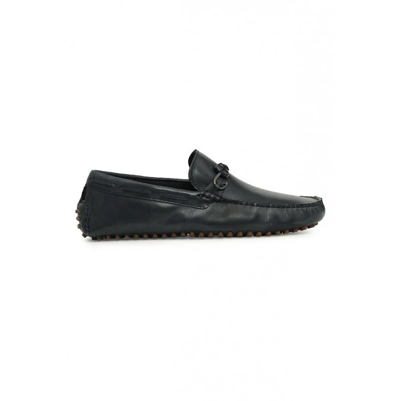 Men Navy Loafers - Image 2