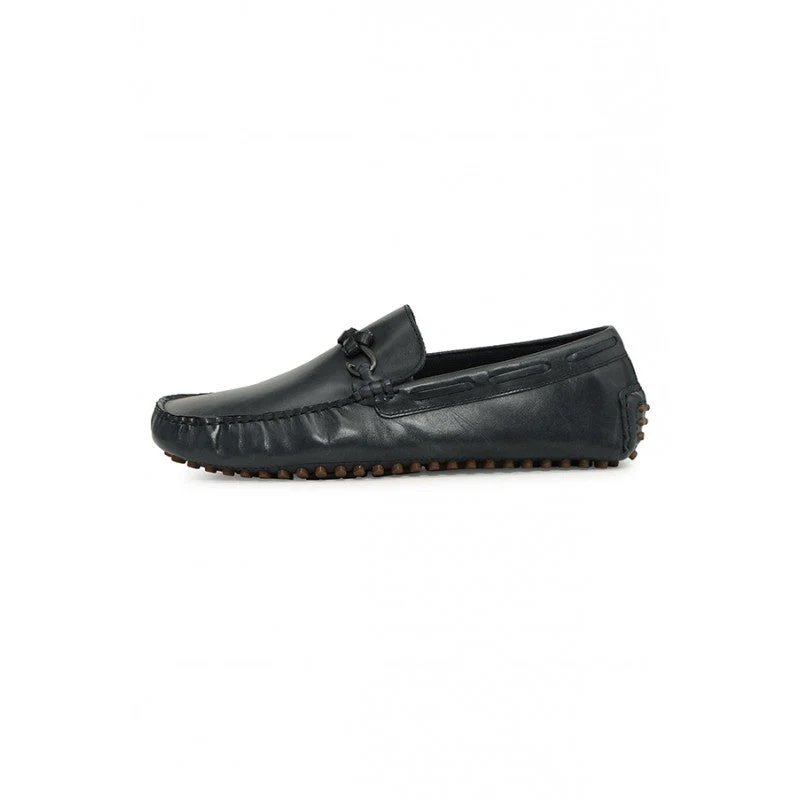Men Navy Loafers - Image 3