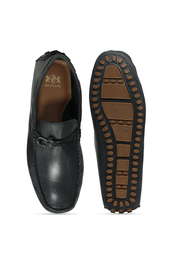 Men Navy Loafers - Image 5
