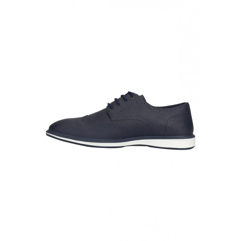 Men Navy Sneakers - Image 4