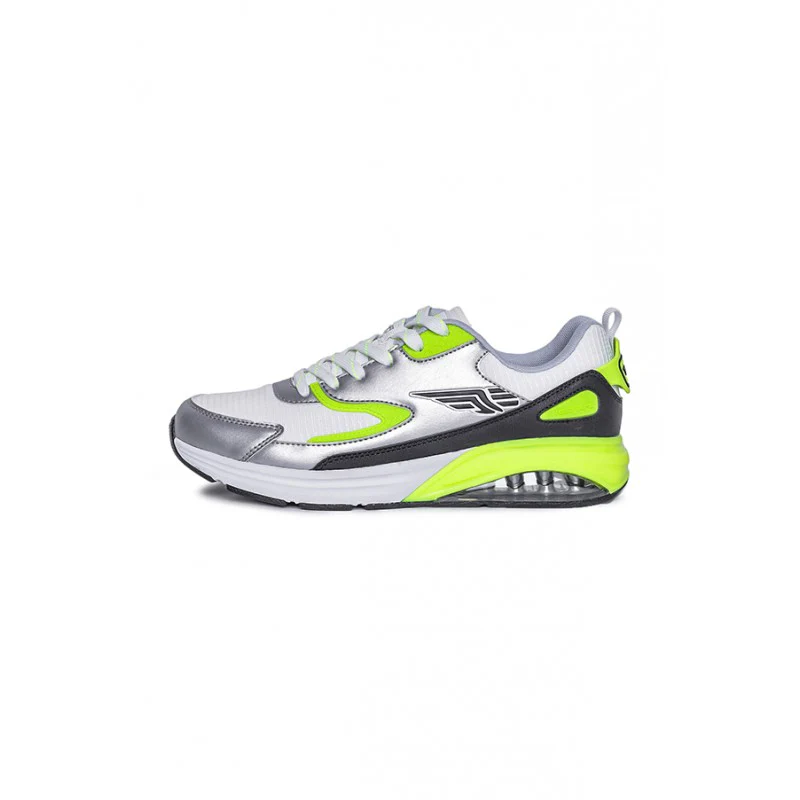 Men Neon Green & White Walking Shoes - Image 4