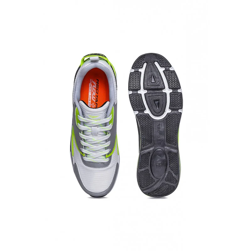 Men Neon Green & White Walking Shoes - Image 6