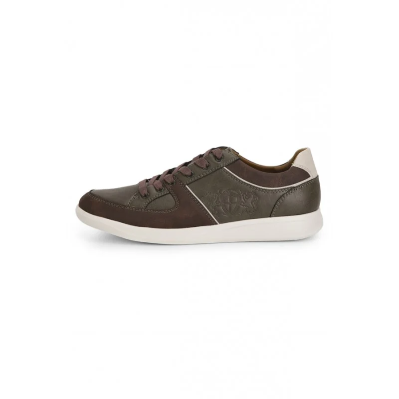 Men Olive & Brown Sneakers - Image 3