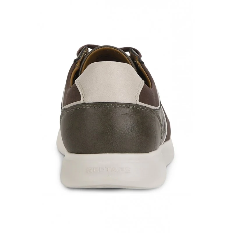 Men Olive & Brown Sneakers - Image 7