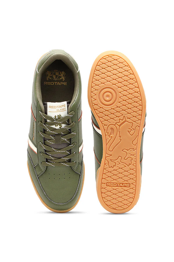 Men Olive Sneakers - Image 5