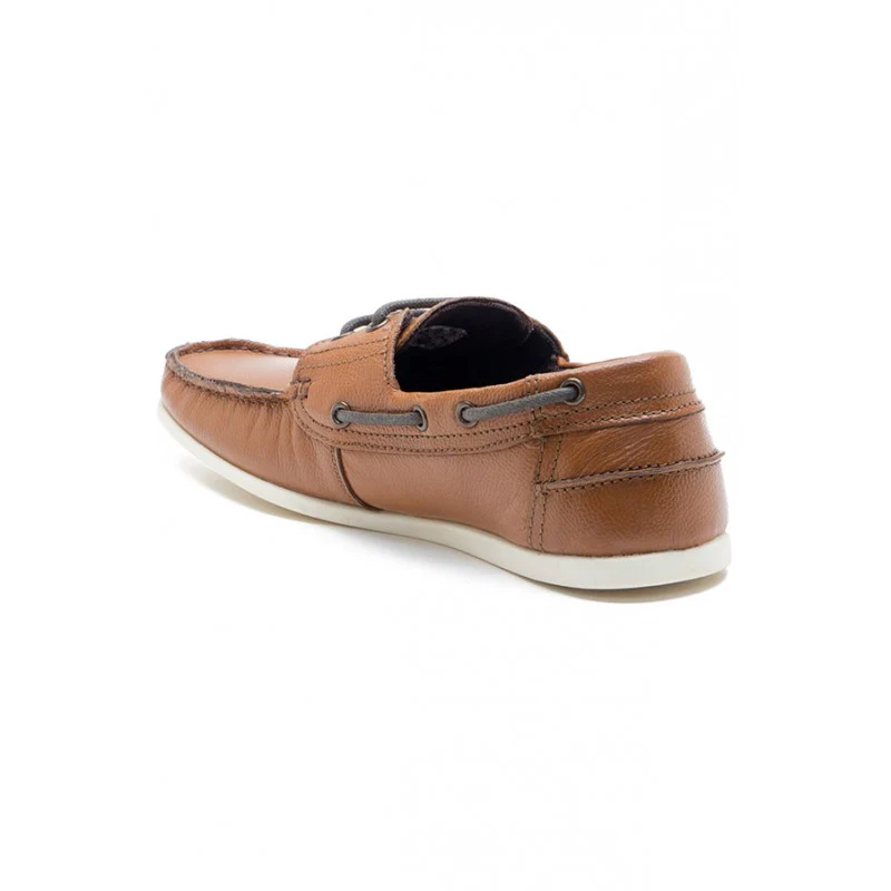 Men Tan Boat Shoes - Image 6