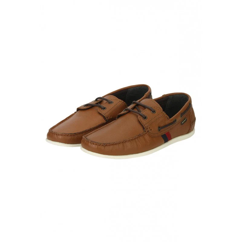 Men Tan Boat Shoes - Image 3