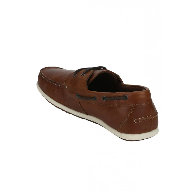 Men Tan Boat Shoes - Image 5