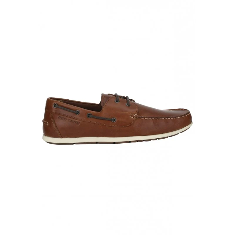 Men Tan Boat Shoes - Image 2
