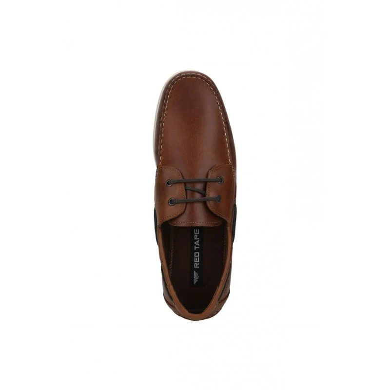 Men Tan Boat Shoes - Image 5