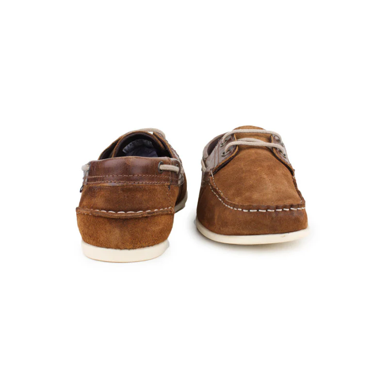 Men Tan Boat Shoes - Image 3