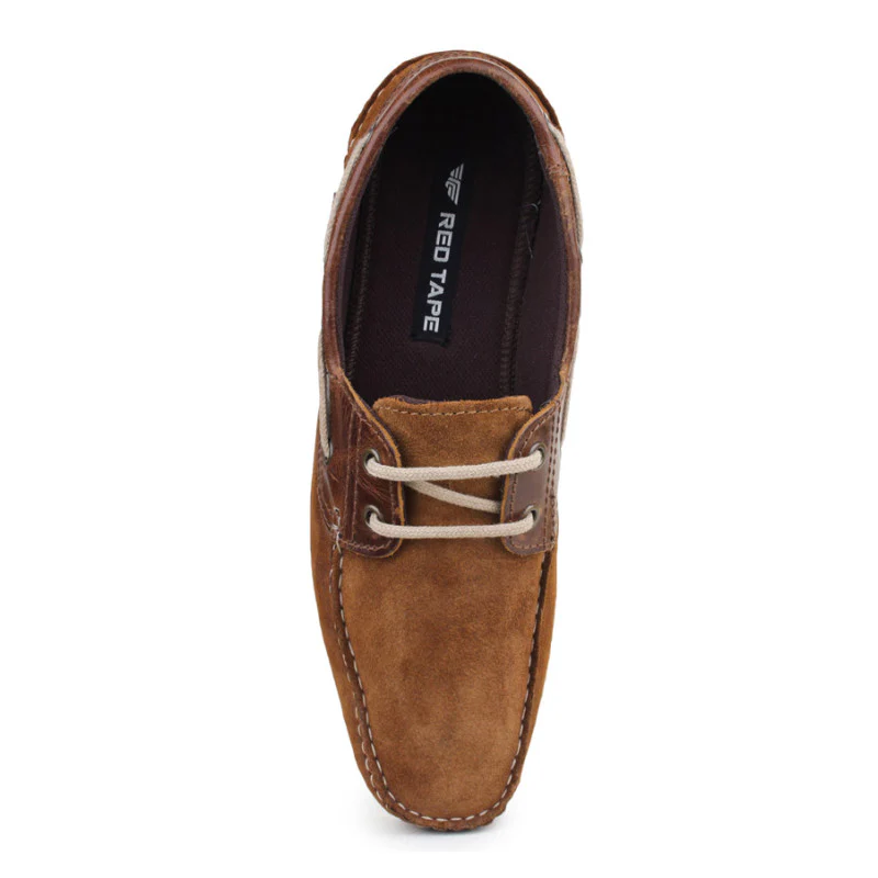Men Tan Boat Shoes - Image 6