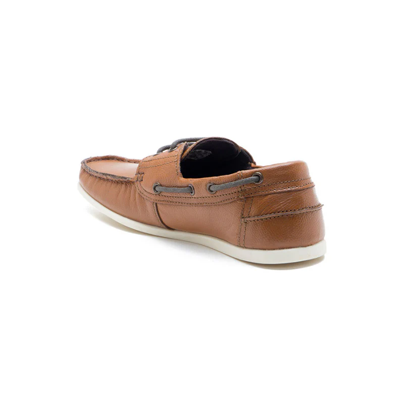 Men Tan Boat Shoes - Image 6