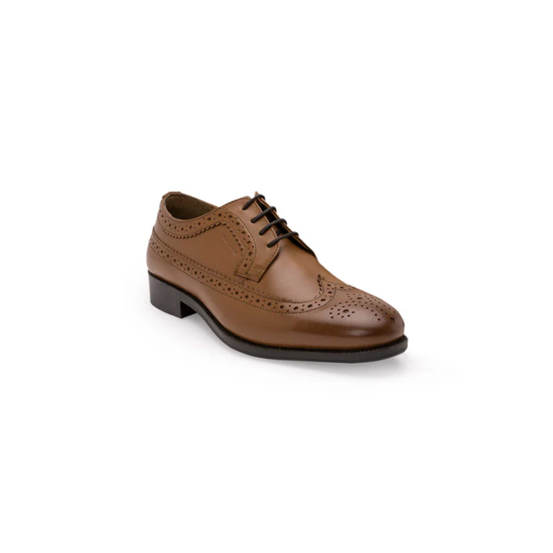 Men Tan Brogue Shoe - Image 2
