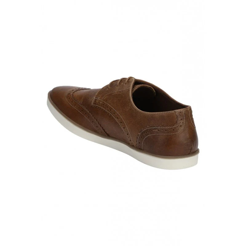 Men Tan Brogue Shoes - Image 2