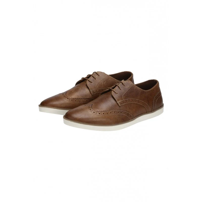 Men Tan Brogue Shoes - Image 4