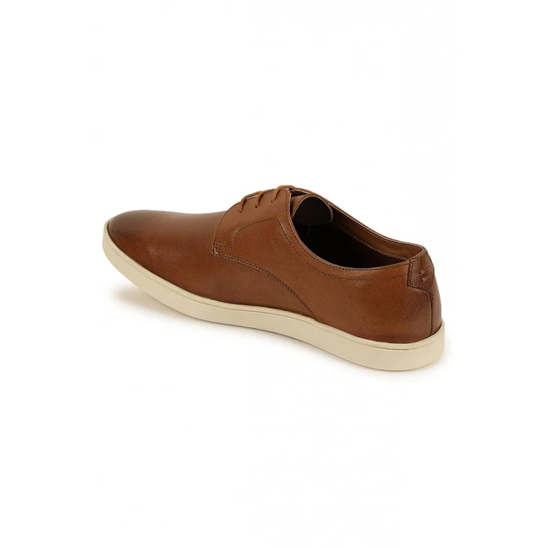 Men Tan Derby Shoes - Image 5