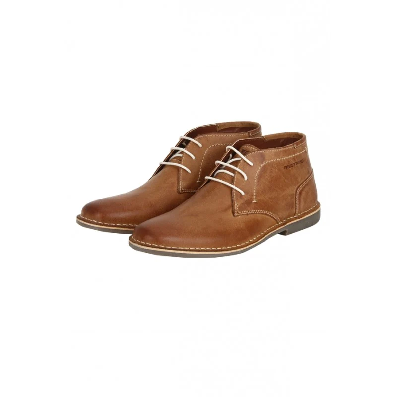 Men Tan Derby Shoes - Image 4