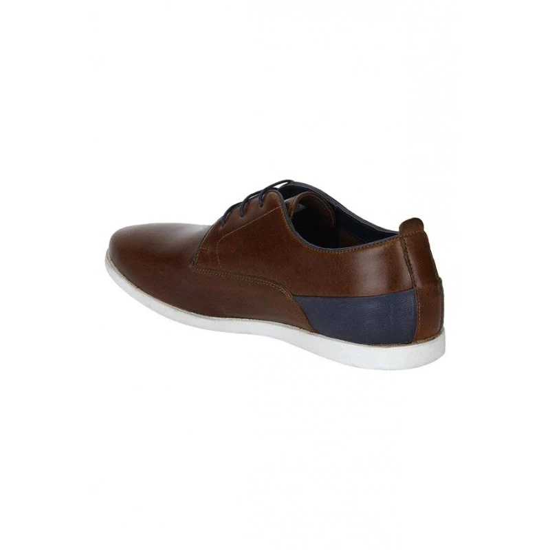 Men Tan Derby Shoes - Image 5
