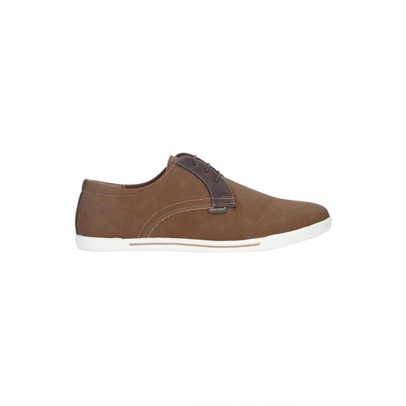 Men Tan Derby Shoes - Image 2