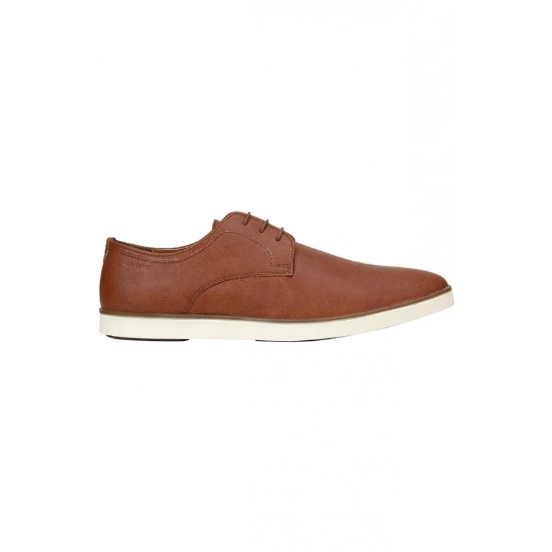 Men Tan Derby Shoes - Image 2
