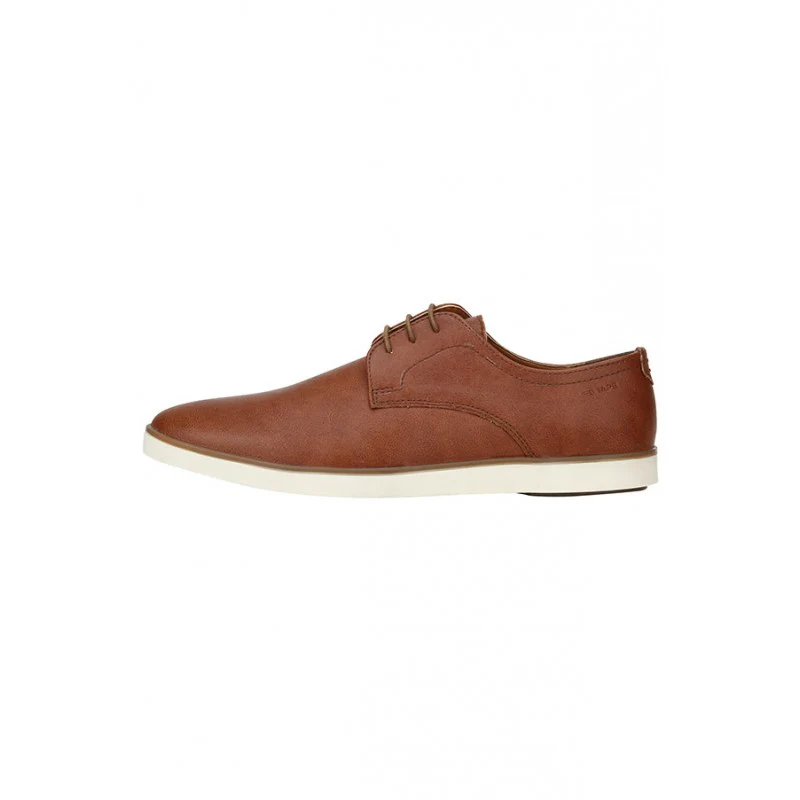 Men Tan Derby Shoes - Image 3