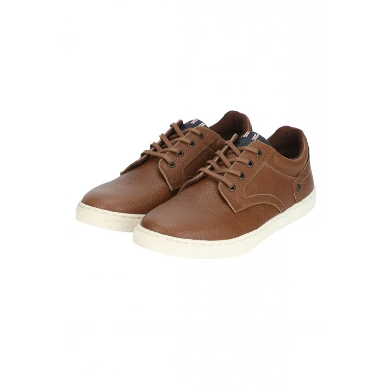 Men Tan Derby Shoes - Image 4