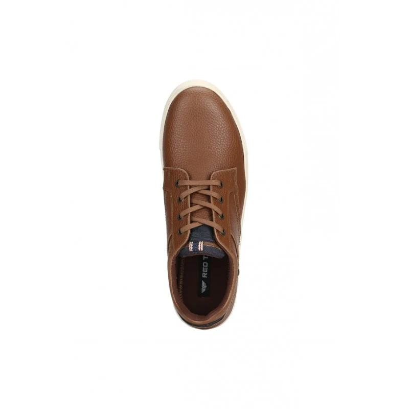 Men Tan Derby Shoes - Image 5