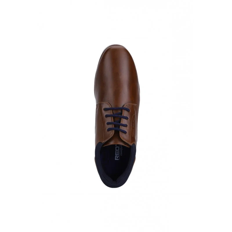 Men Tan Derby Shoes - Image 5