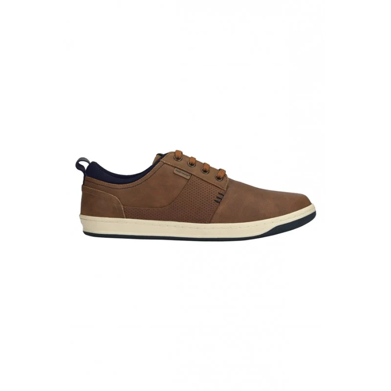Men Tan Derby Shoes - Image 2