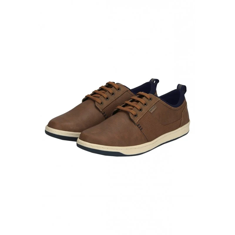Men Tan Derby Shoes - Image 4